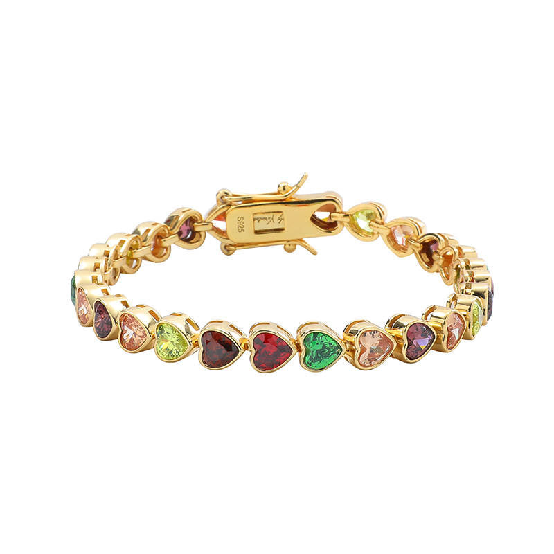 Pulsera de corazones elegantes