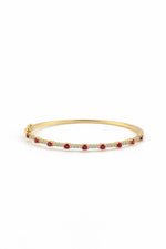 Burgundy bracelet color gold
