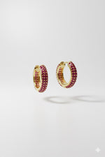 Burgundy hoops