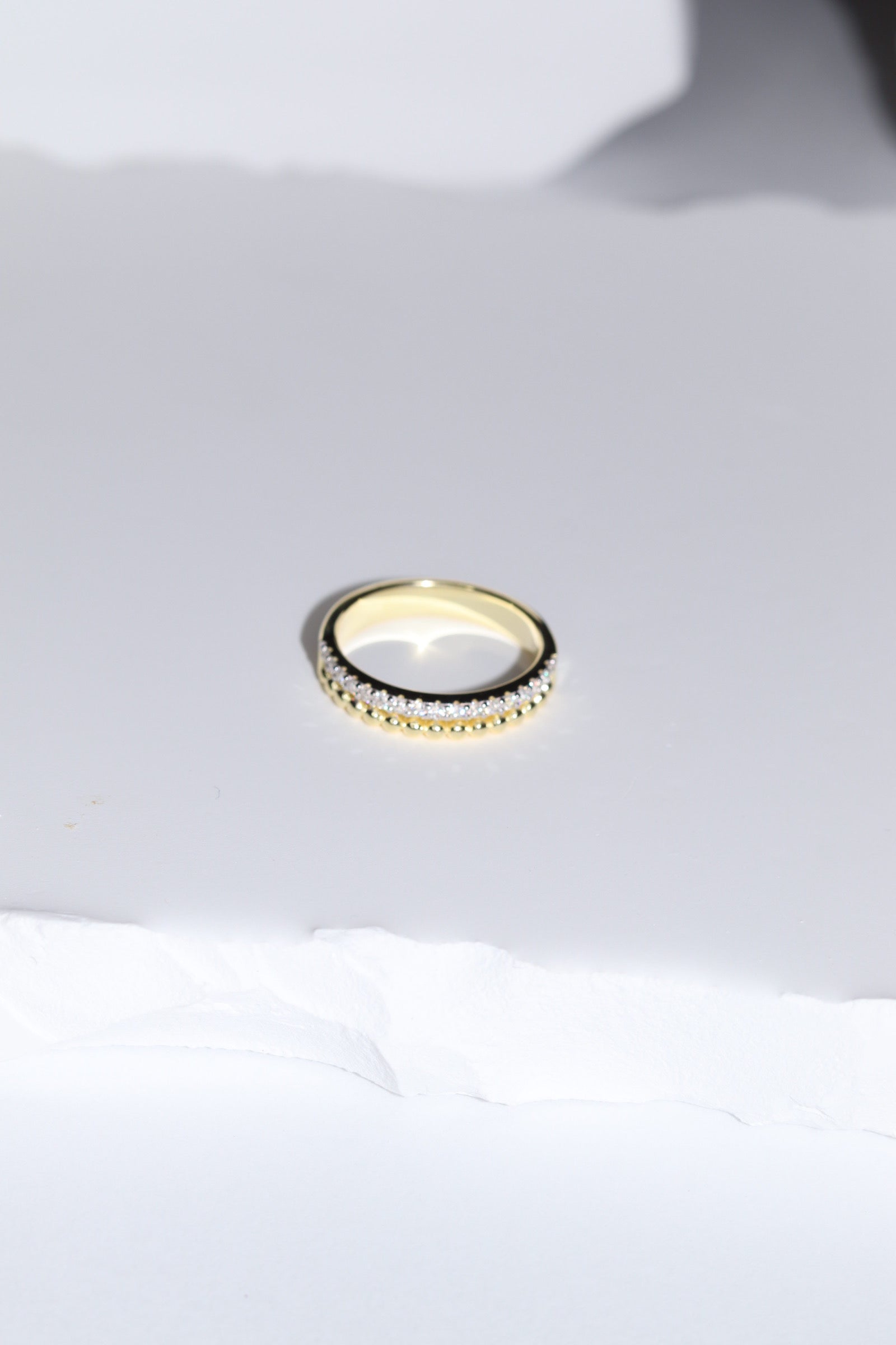 Anillo elegante dos tonos