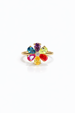 Rainbow Bloom ring