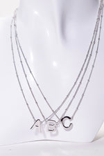 Inicial Necklace silver