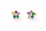 Flower multicolor stud