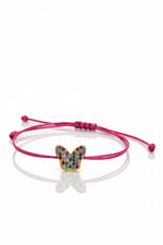 Butterfly pink bracelet