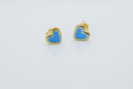 Elegant small blue earring