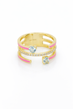 Golden rose ring