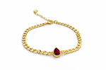 Alexia burgundy bracelet