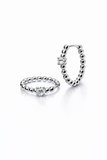 Argolla plateada diamond