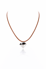 Fall silver necklace