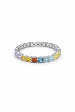 Anillo multicolor silver