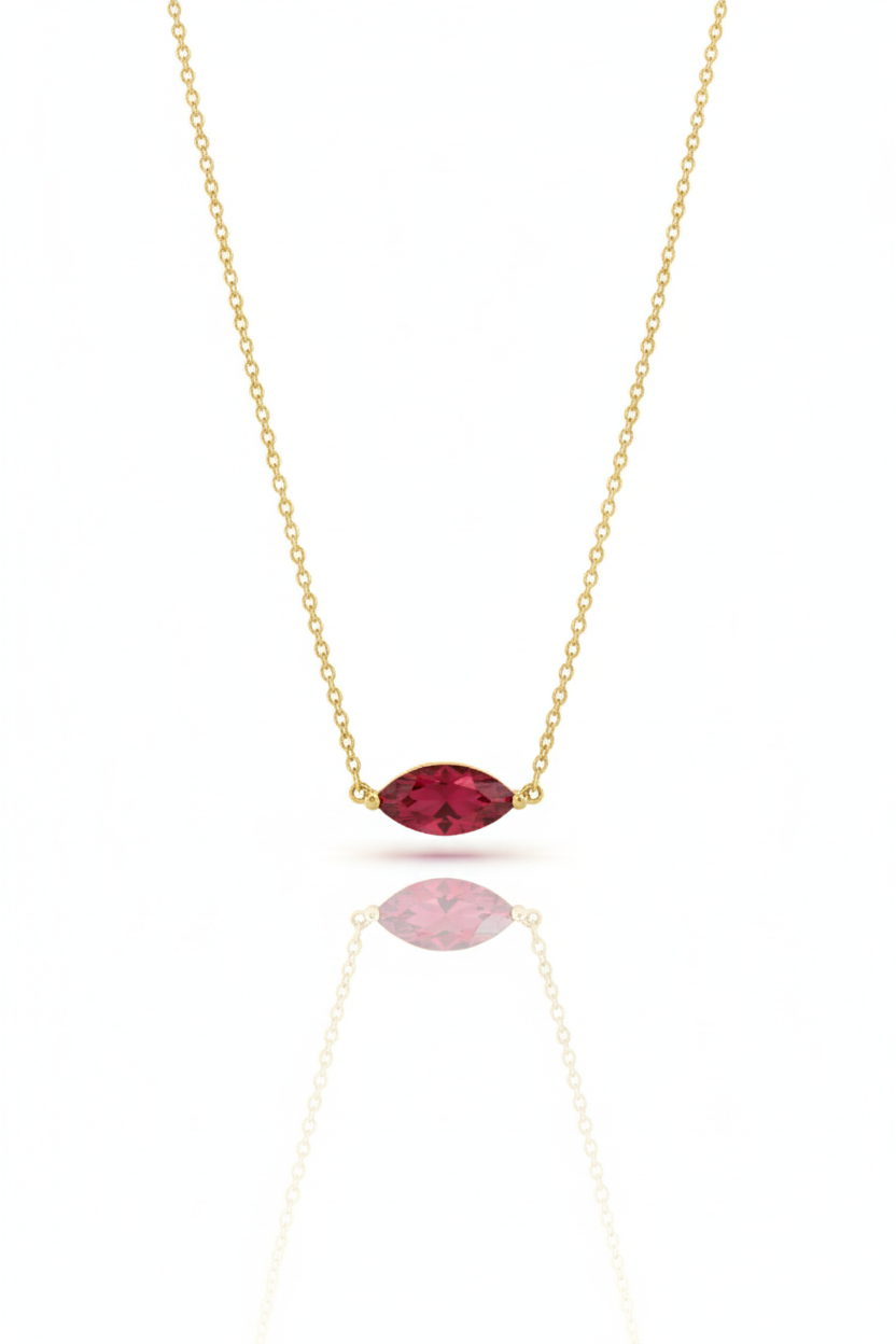 Birthday stone necklace