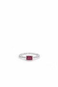 Anillo Beso de Vino Plateado