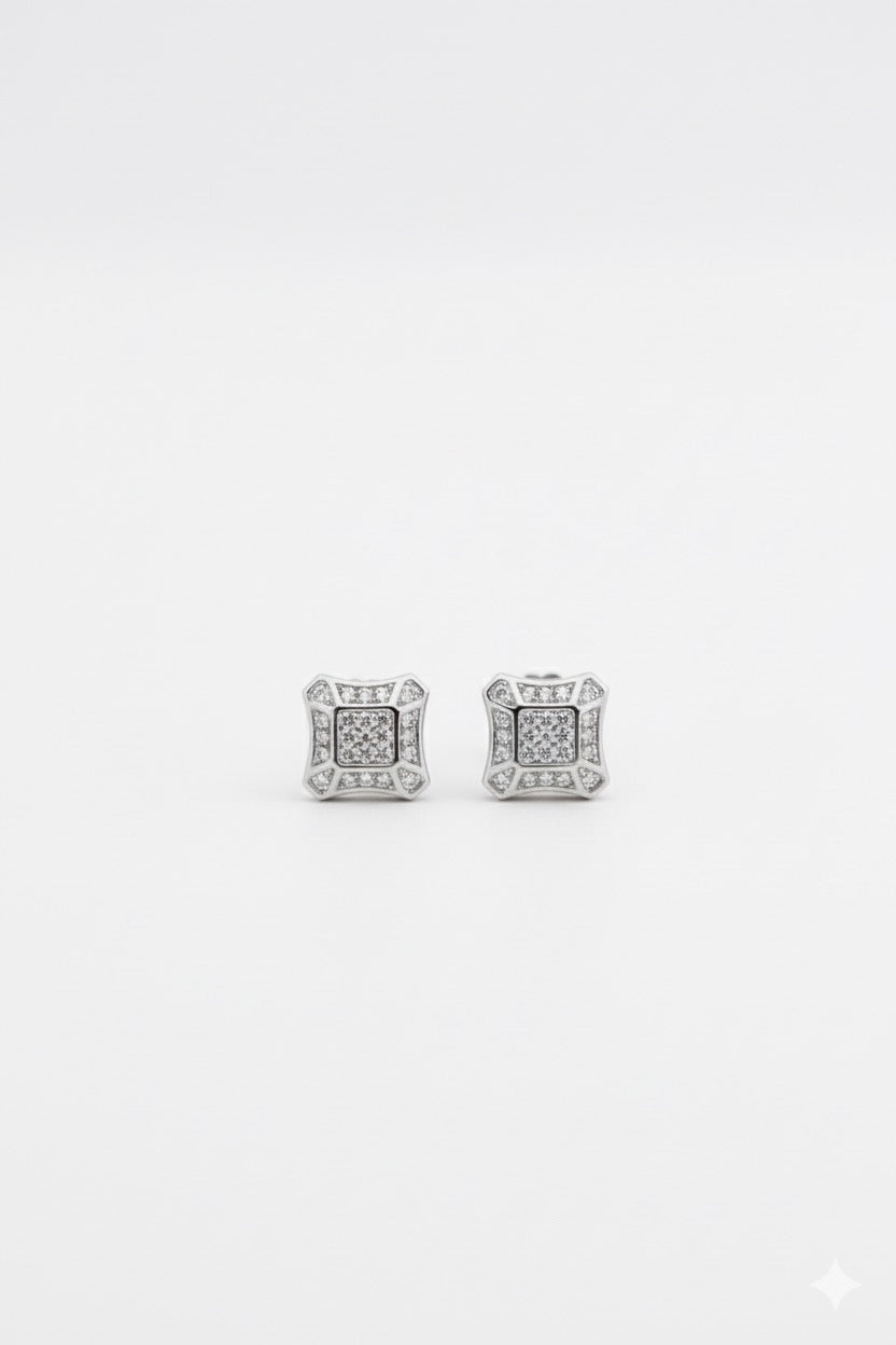 Silver earring men