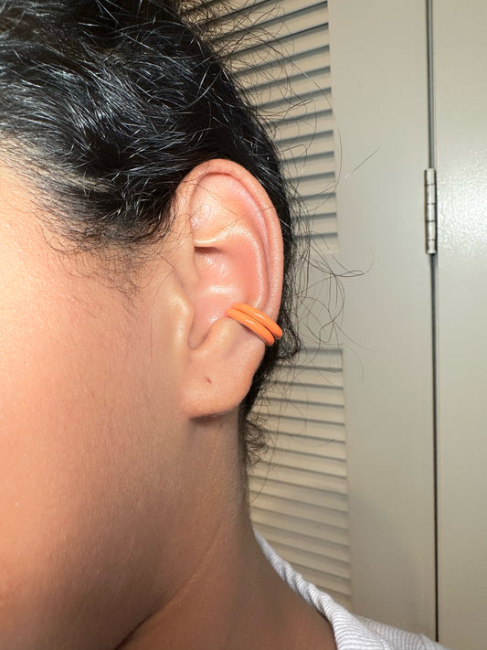 Ear cuff naranja