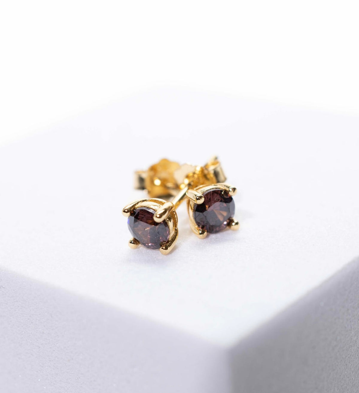 Small coffee earring