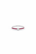 Red Mocha Anillo Plateado
