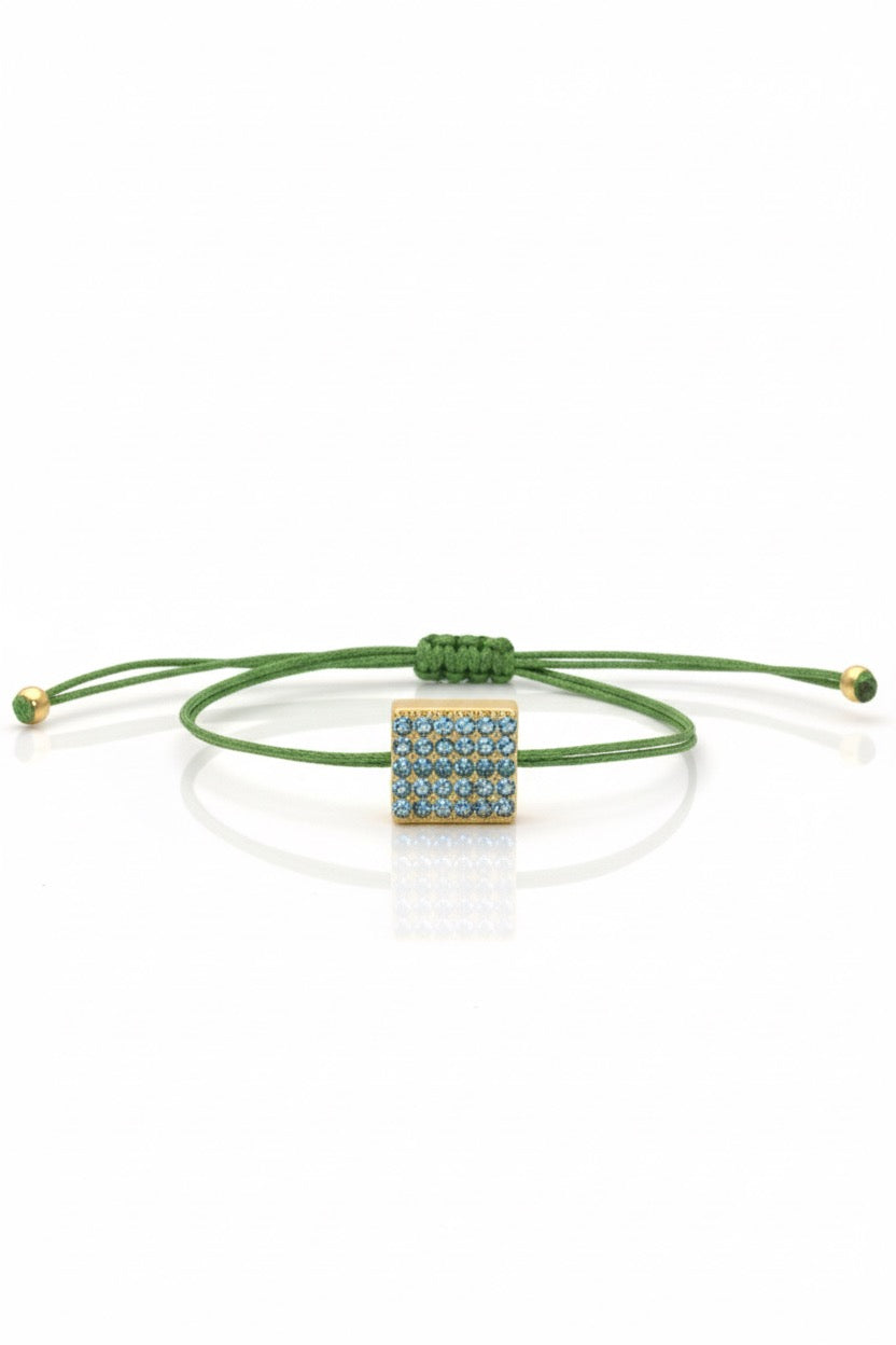 Green bracelet ajustable