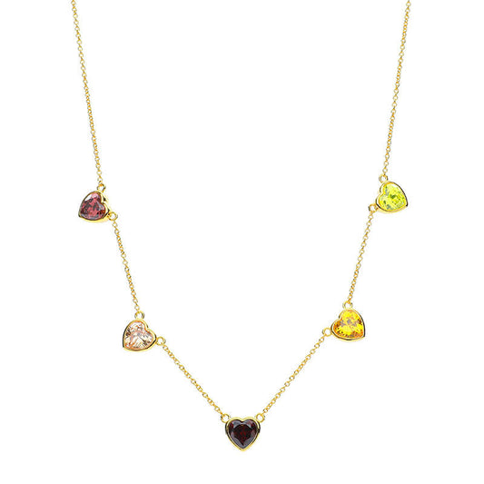 Choker de corazones colorido