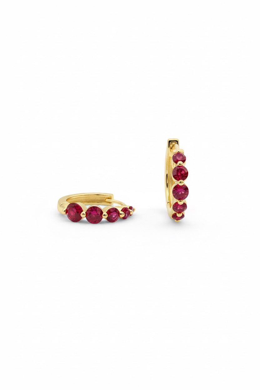 Amor gold hoops