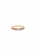 Anillo Dorado Rojo Moca