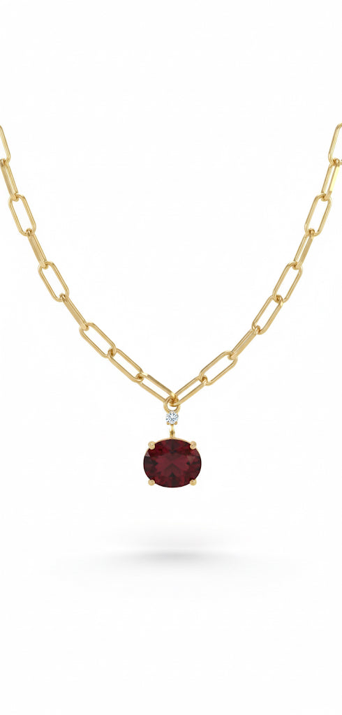 Vino tinto necklace