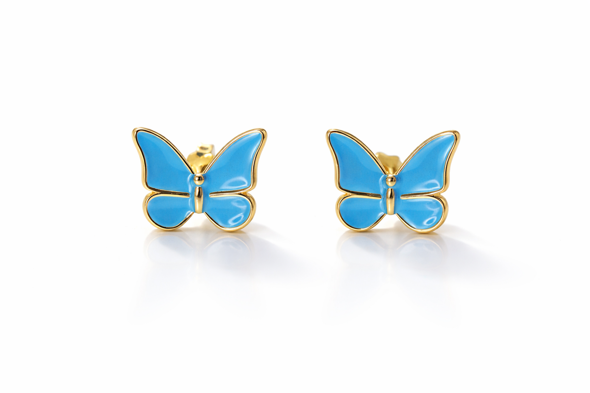 Stud blue butterfly