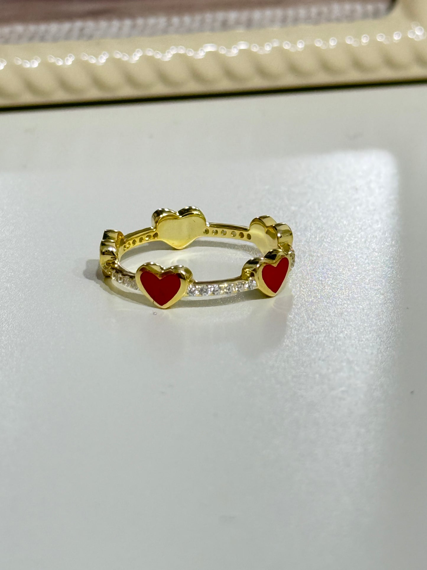 Heart red ring