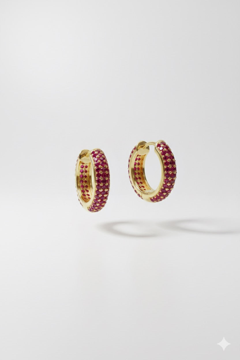Burgundy hoops