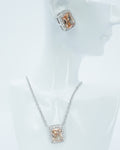 Conjunto elegante de plata