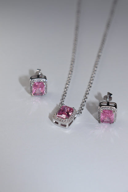 Set pink silver