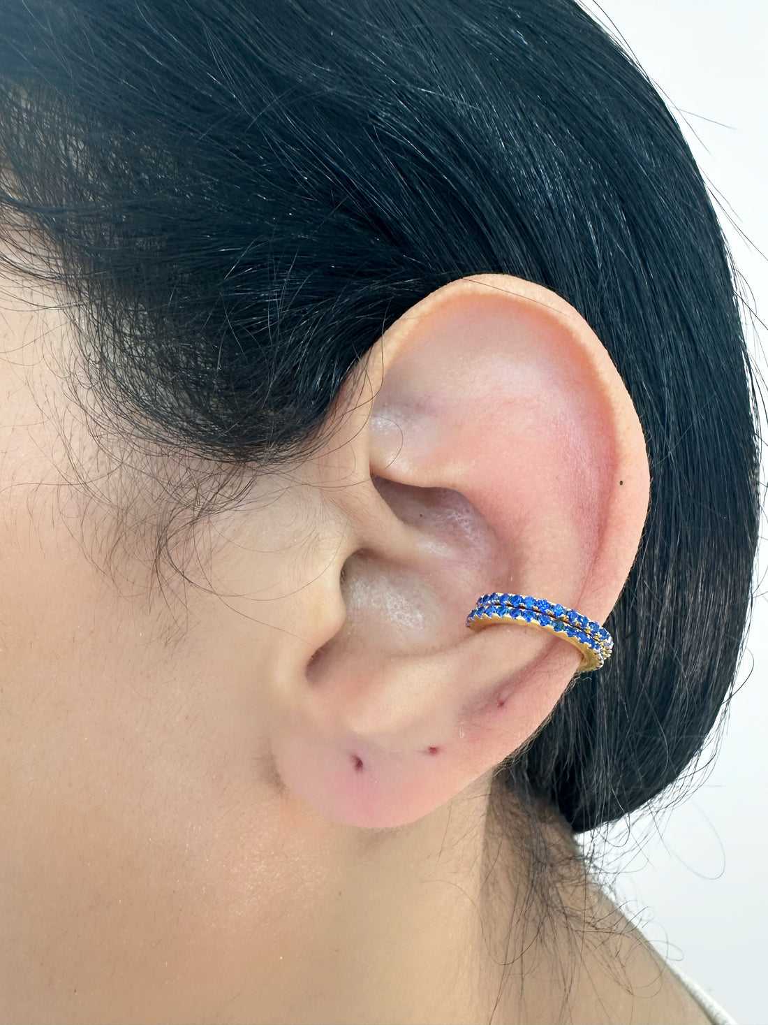 Ear cuff azules