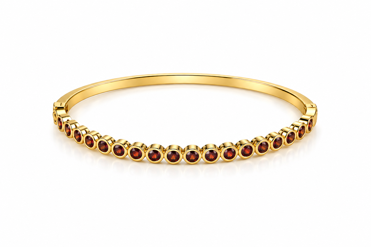 Pulsera aura carmín