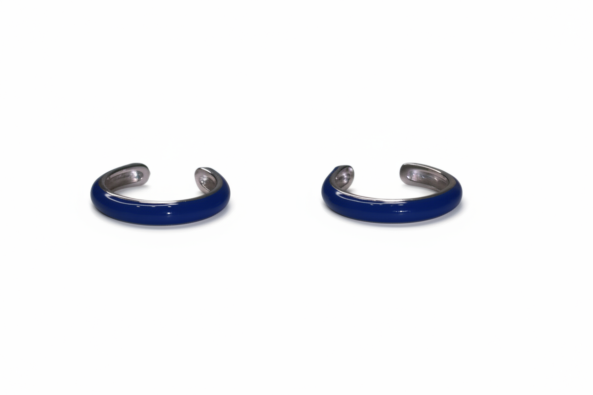 Ear cuff blue fuerte