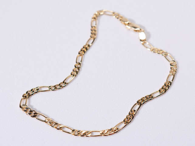 Figaro ankle bracelet