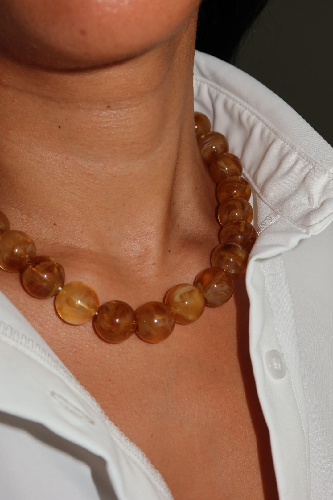Ámbar dorado collar