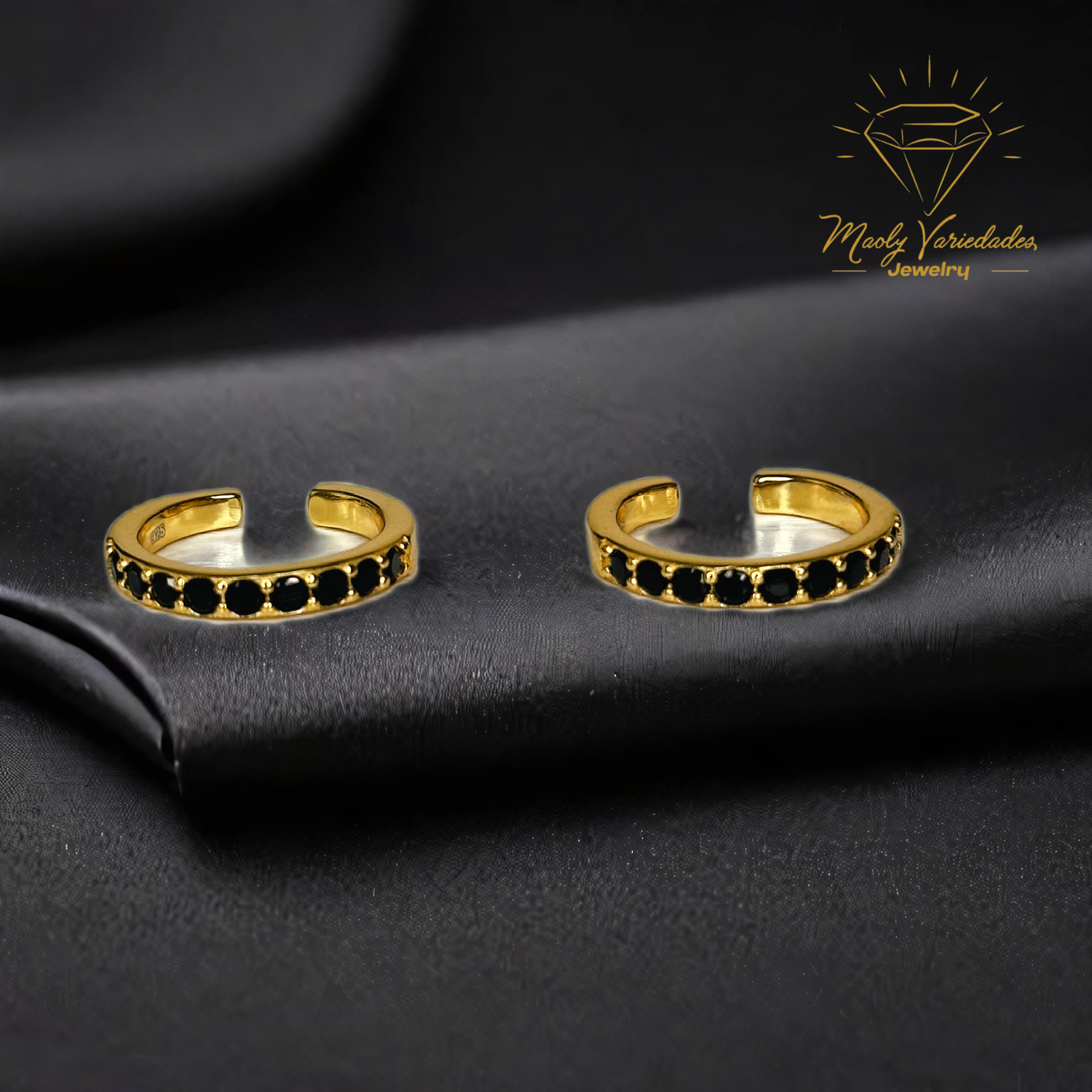 Black ear cuff