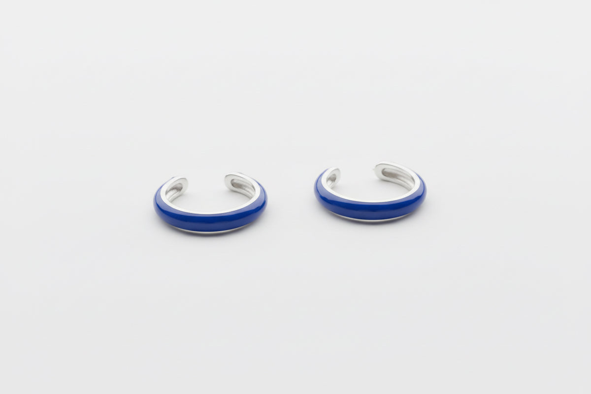 Ear cuff blue fuerte