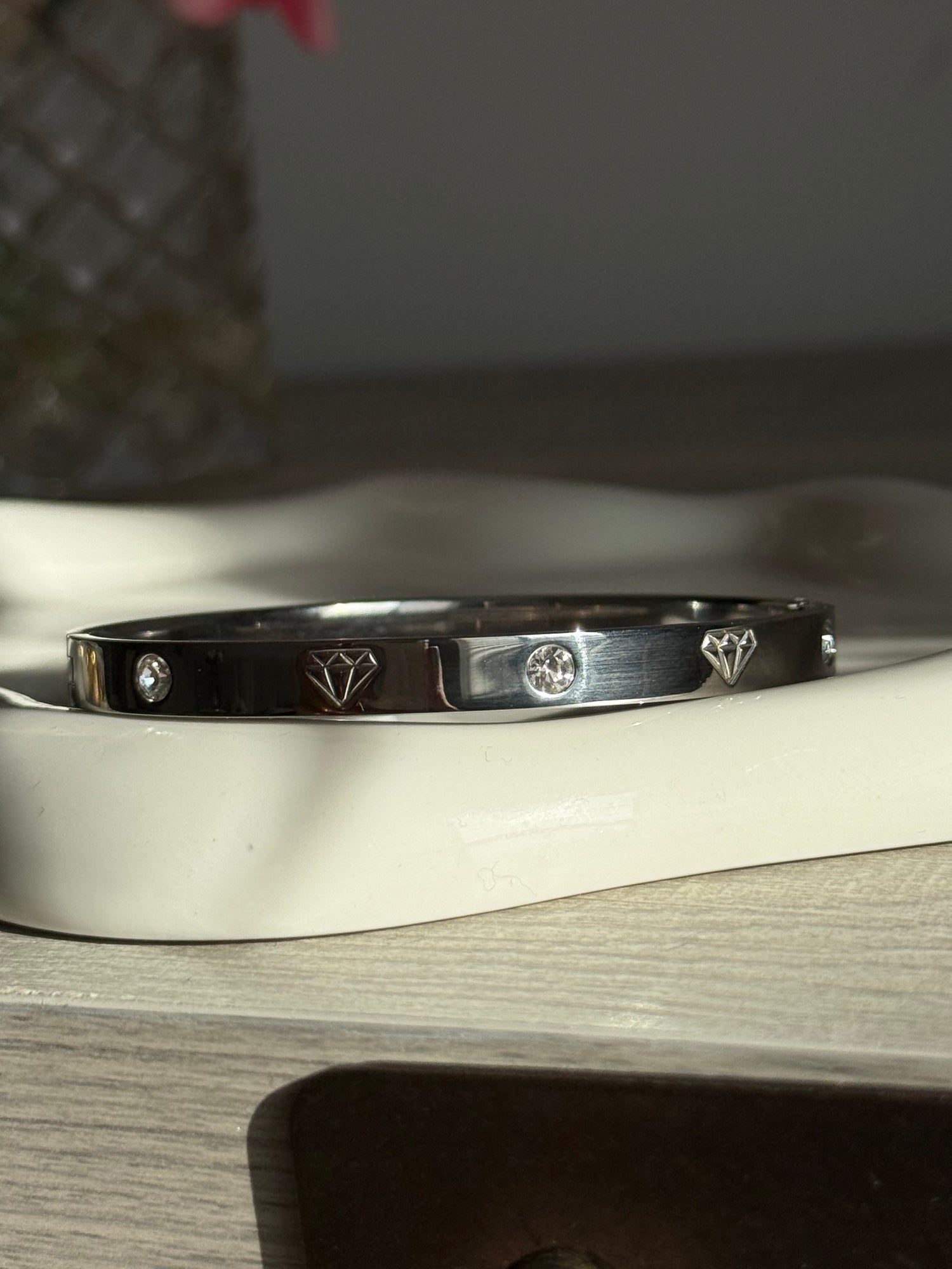Diamante bracelet silver