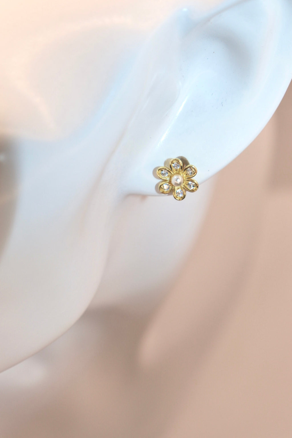Arete perla elegante