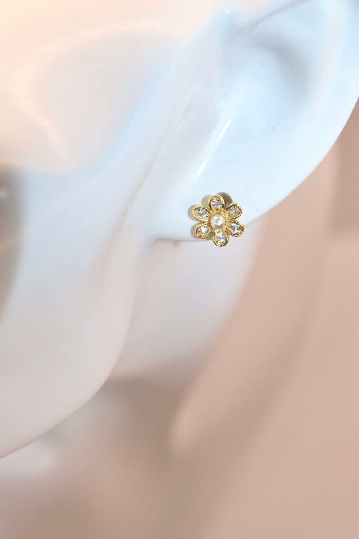 Arete perla elegante