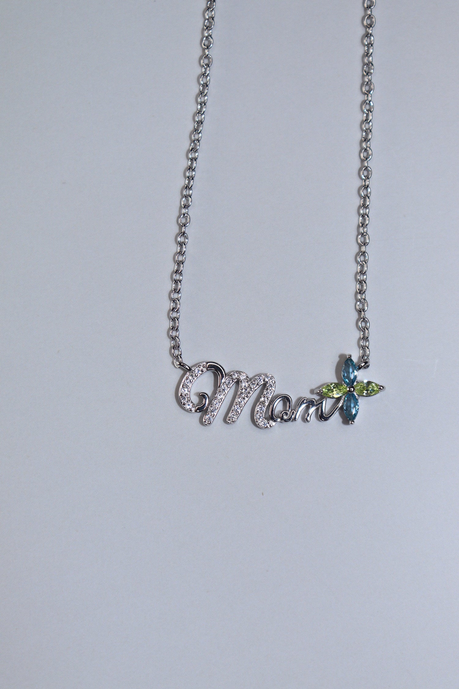 Mom flower silver