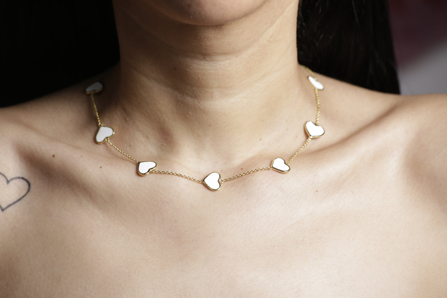 Choker blanco