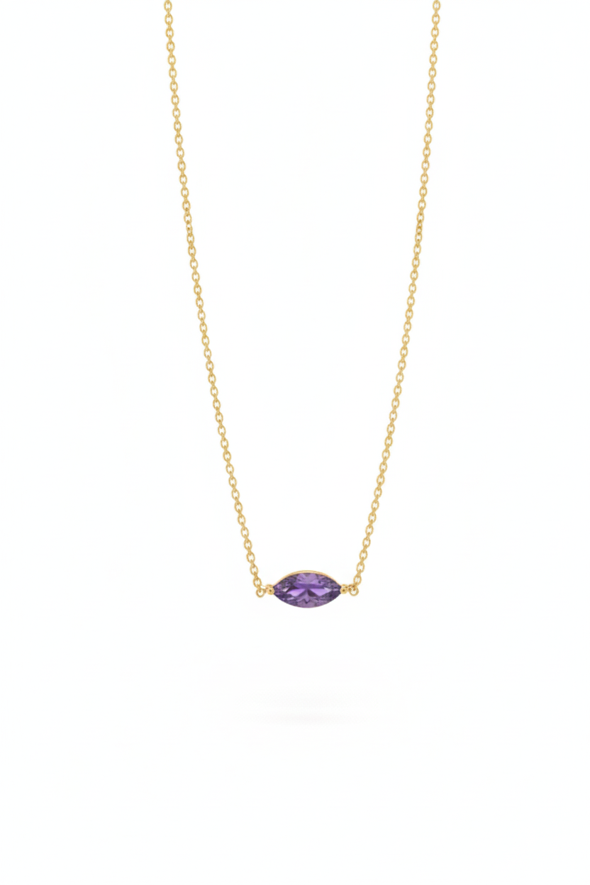 Birthday stone necklace