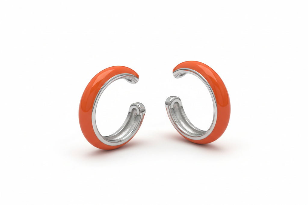 Ear cuff naranja