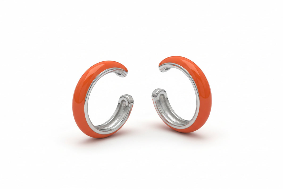Ear cuff naranja