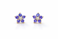 Pendientes de flor morada