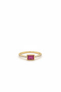 Anillo Beso de Vino Dorado 