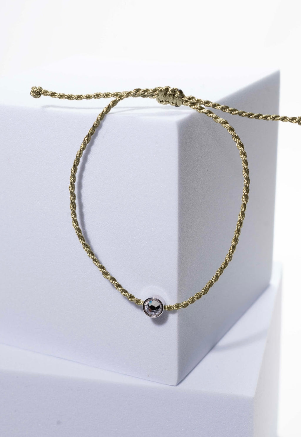 Pulsera plata verde