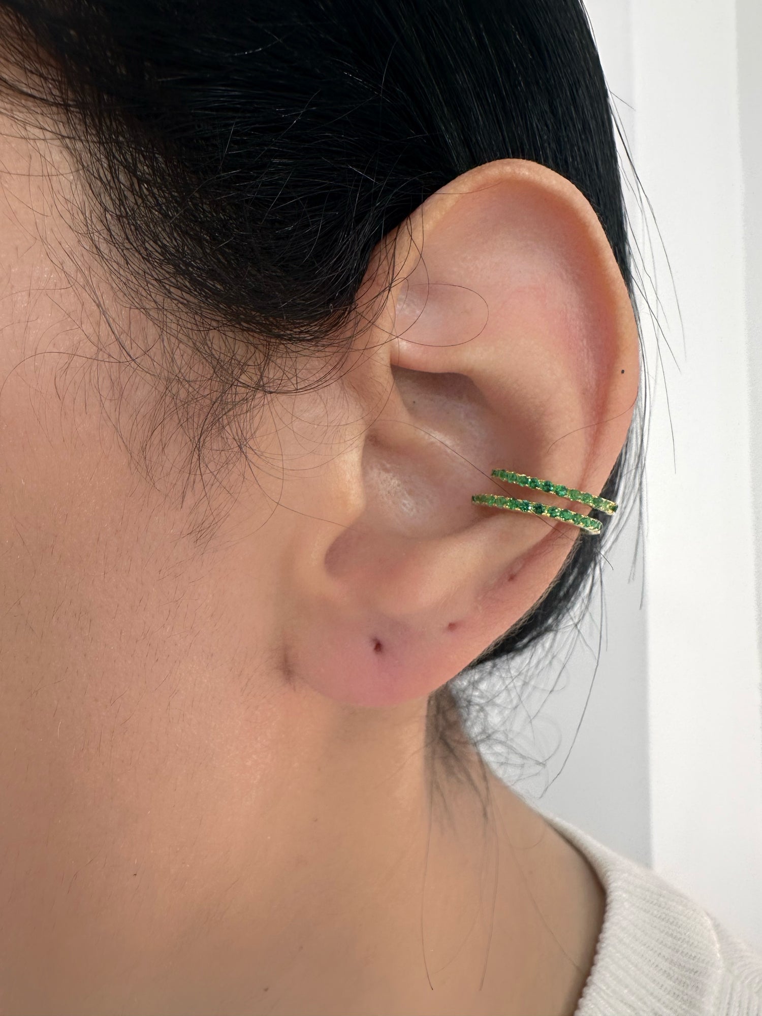 Ear cuff verde