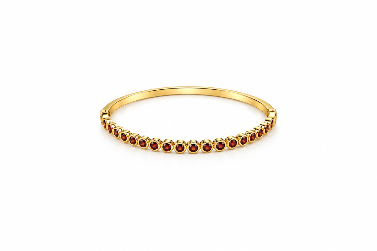 Pulsera aura carmín